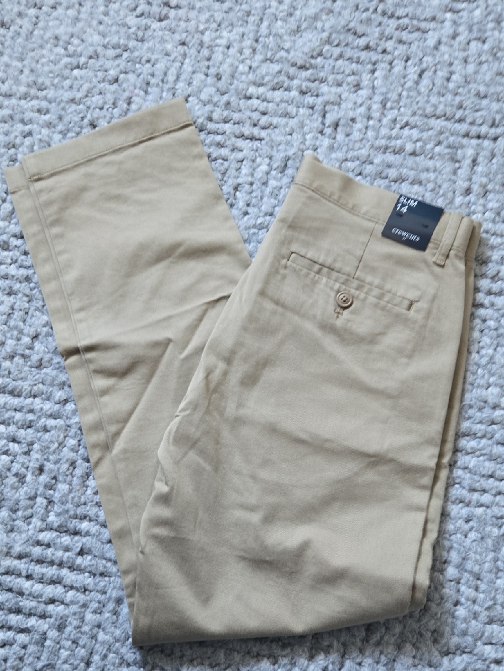 NWT Crewcuts Boys Pants Size 14 Slim